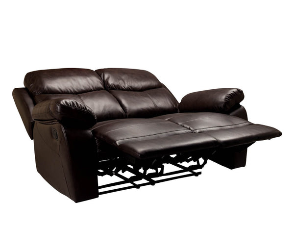 LEO-Two Seater Manual Recliner- Brown