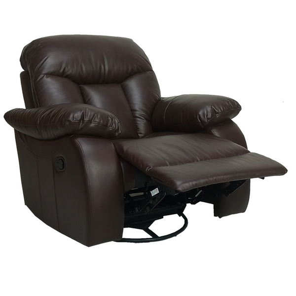 Henry Manual Recliner Rock N Revolve - Brown- Full Arms