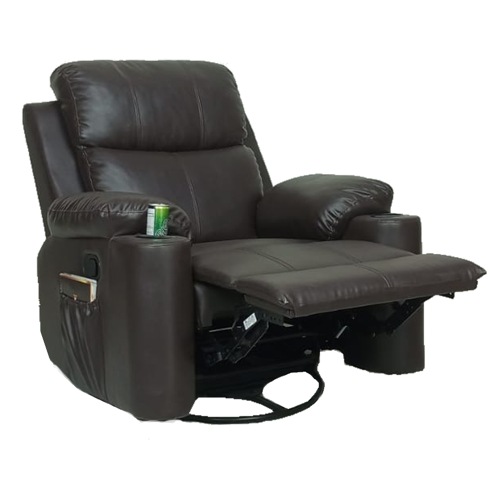 Mattew Manual Recliner Rock Revolve Brown interiorinsight.pk