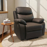 Leo Manual Recliner - Brown