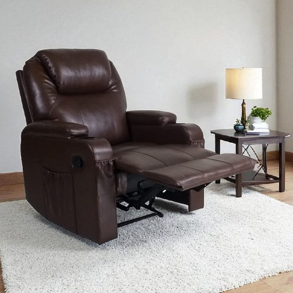 Matt Manual Recliner - Brown