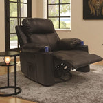 Mattew Manual Recliner -Rock & Revolve - Black