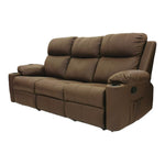 Mathew | Three Seater | Manual Recliner | SD Brown