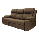 Mathew | Three Seater | Manual Recliner | SD Brown