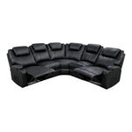 Matt | L Shape | Manual Recliner Sofa | SD Black