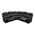 Matt | L Shape | Manual Recliner Sofa | SD Black