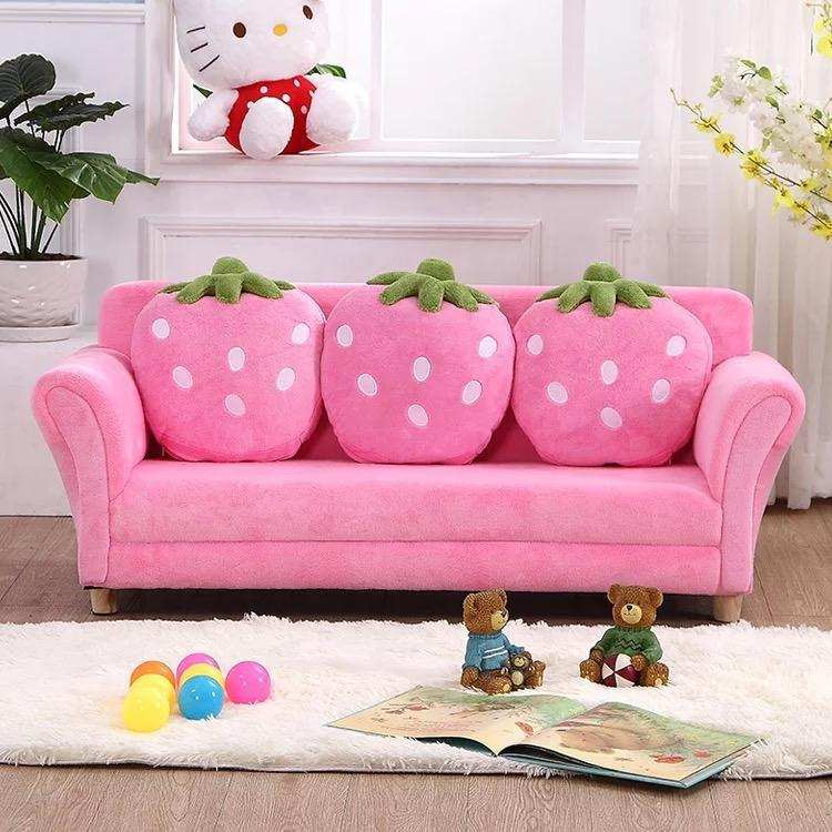 Pink Strawberry Sofa - 3 Seater