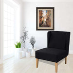 Alex Wingback Chair Black - interiorinsight.pk