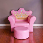 Princess Crown Sofa with Ottoman