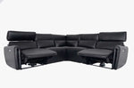 WYATT L Shape Power Recliner Sofa Black - interiorinsight.pk
