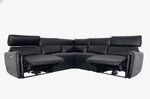 WYATT L Shape Power Recliner Sofa Black - interiorinsight.pk