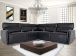 WYATT L Shape Power Recliner Sofa Black - interiorinsight.pk