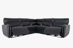 WYATT L Shape Power Recliner Sofa Black - interiorinsight.pk