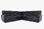 WYATT L Shape Power Recliner Sofa Black - interiorinsight.pk