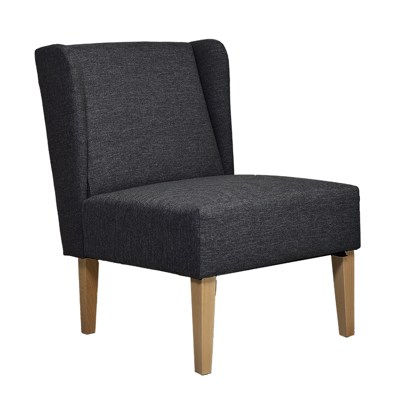 Linda Wingback Chair Charcoal - interiorinsight.pk
