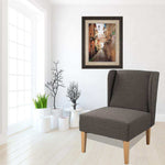Linda Wingback Chair Charcoal - interiorinsight.pk