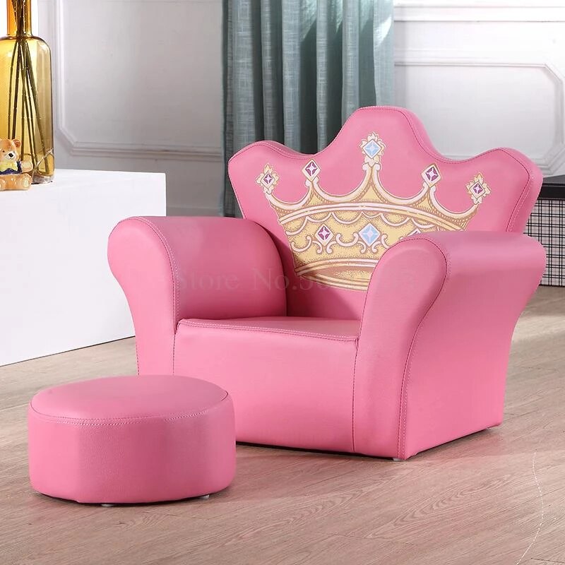 Princess Crown Sofa with Ottoman