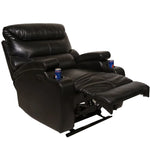 Dual Motor God Father Power Recliner Black
