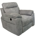 Harry Electric Recliner Sofa - Grey