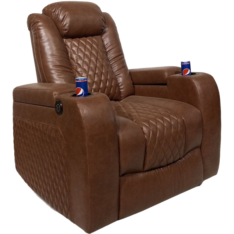 Portor Power Recliner-Brown