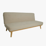Zoey 3 Seat Sofa Bed Creamy White