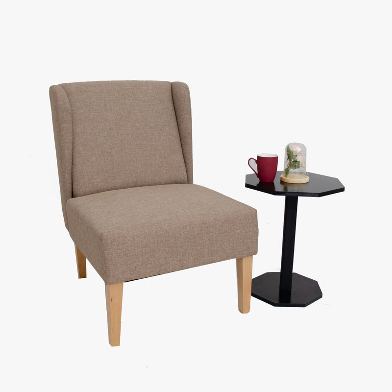 Samantha Wingback Chair Camel Brown