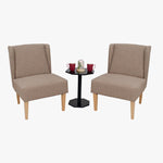 Samantha Wingback Chair Camel Brown