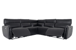 WYATT L Shape Power Recliner Sofa Black - interiorinsight.pk