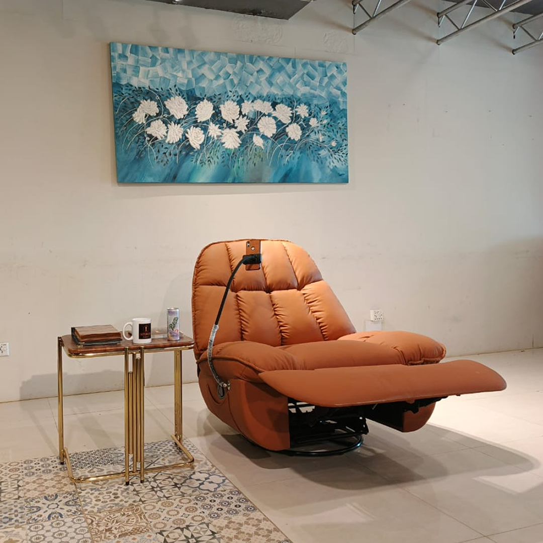 Cozy Recliner Rock & Revolve - Rust – interiorinsight.pk