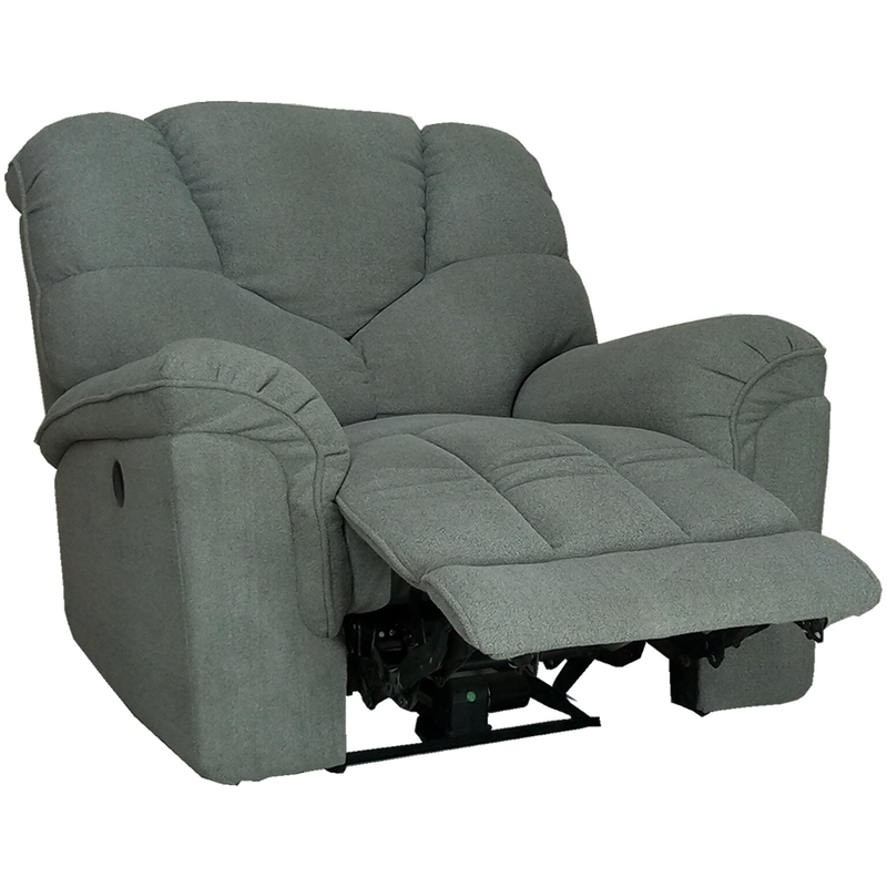 Shaikh Electric Recliner Sofa - Grey Fabric