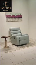 SIgnature Manual Recliner -Rock & Revolve - Blue