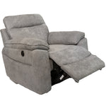 Harry Electric Recliner Sofa - Grey