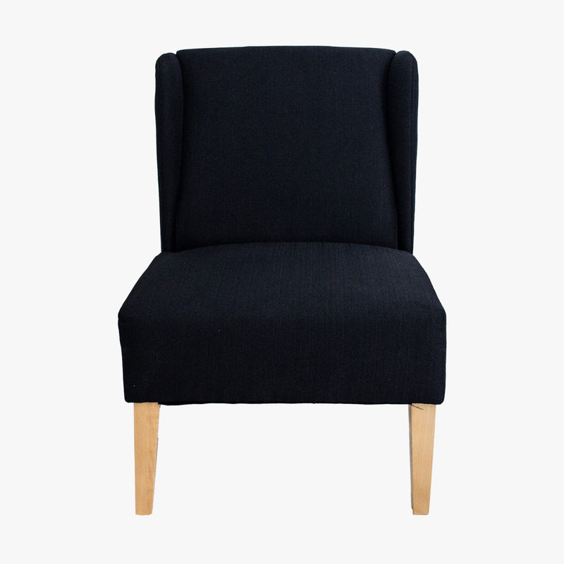 Alex Wingback Chair Black