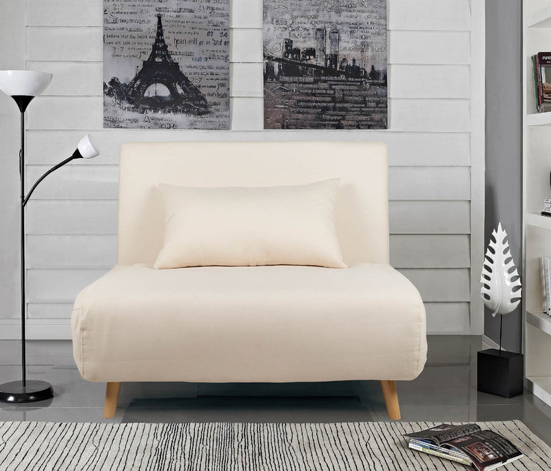 Maya Sofa Bed Creamy White - interiorinsight.pk