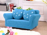 Blue Strawberry Sofa - 2 Seater