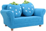 Blue Strawberry Sofa - 2 Seater